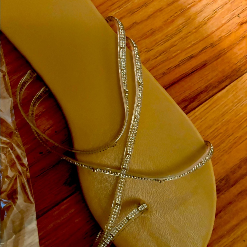 Sparkly sandals - new never worn - bought for wedding - never used- UK43/11